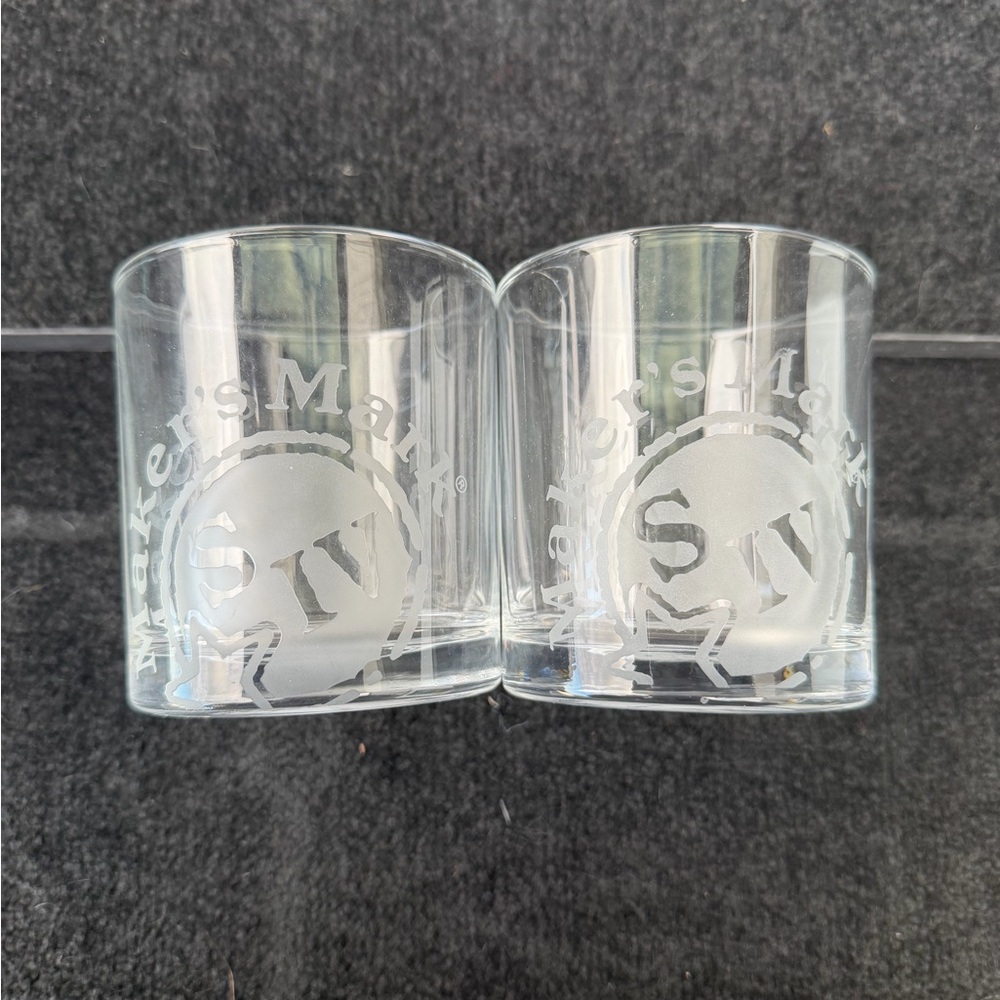 Maker's Mark Clear Glass Set